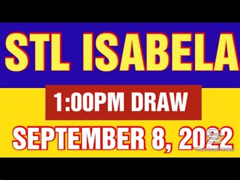 stl isabela result today|Official Result .